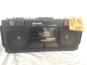 Sharp double cassette player/recorder