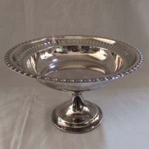 Silver plate comport