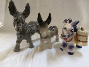 Collection of Ceramic donkeys