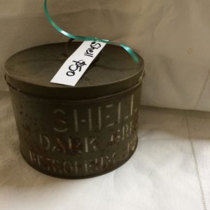 Shell grease tin